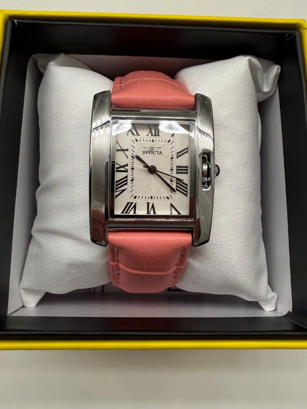 $249 Invicta Celestial Women's 30mm White Pink Leather Strap Watch 70301 NIB